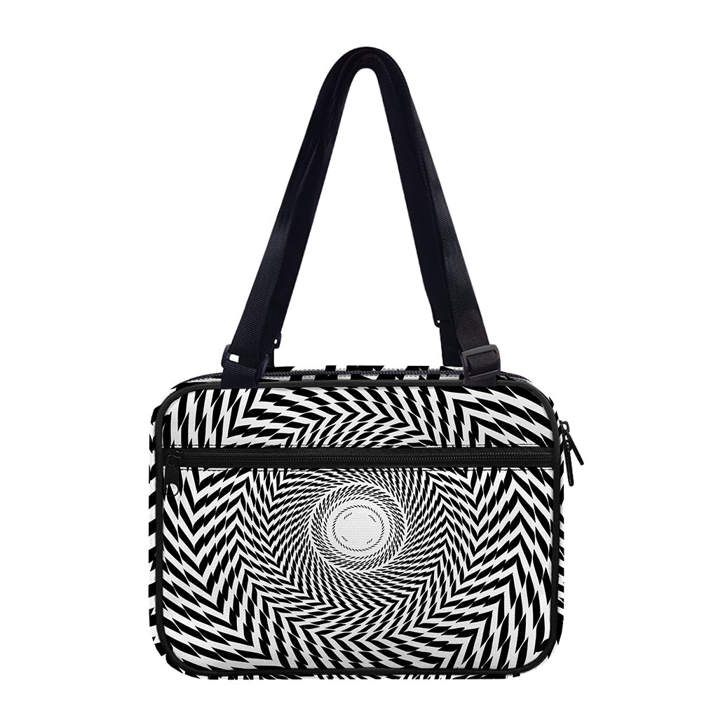 Spiral Illusory Motion Print Double Strap Bible Bag