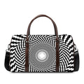 Spiral Illusory Motion Print Duffel Bag