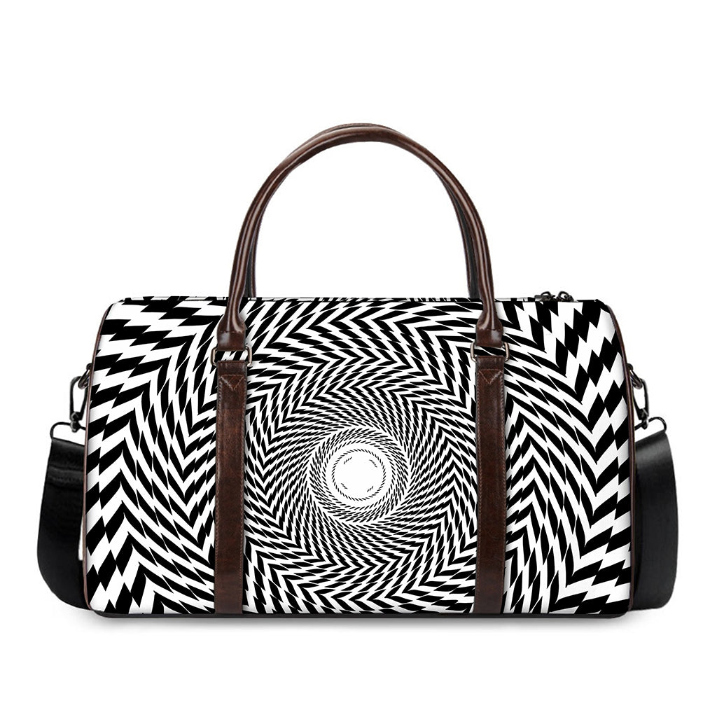 Spiral Illusory Motion Print Duffle Bag
