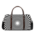 Spiral Illusory Motion Print Duffle Bag