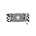Spiral Illusory Motion Print Extended Mouse Pad