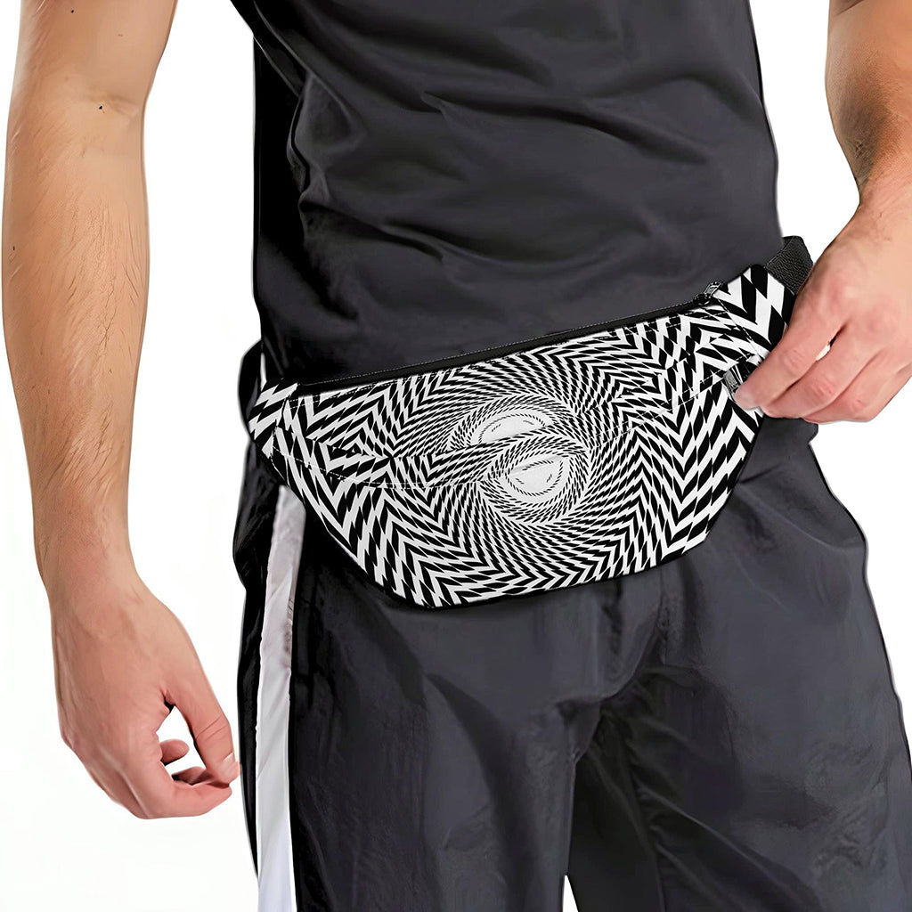 Spiral Illusory Motion Print Fanny Pack