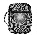 Spiral Illusory Motion Print Front Pocket Bible Bag