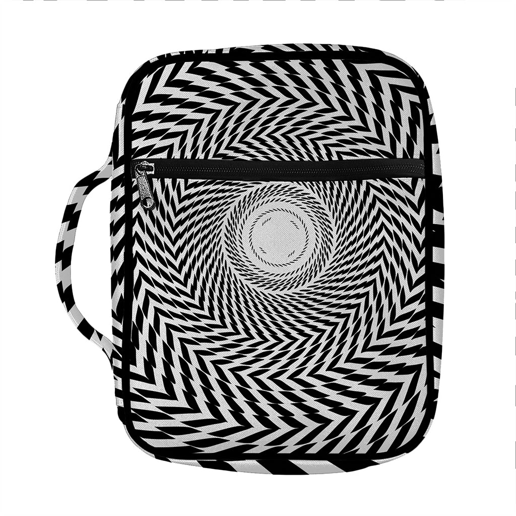 Spiral Illusory Motion Print Front Pocket Bible Bag