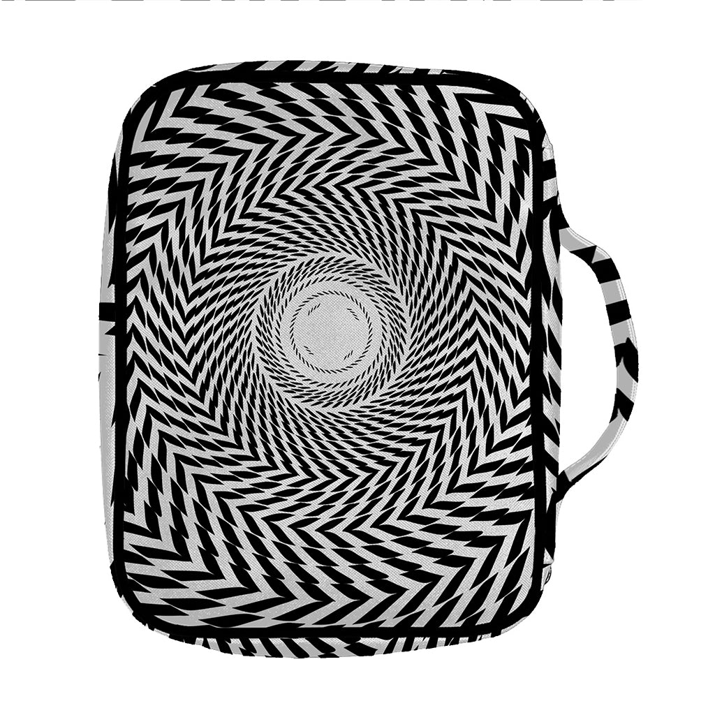 Spiral Illusory Motion Print Front Pocket Bible Bag