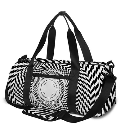 Spiral Illusory Motion Print Gym Bag