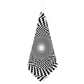 Spiral Illusory Motion Print Hand Towel