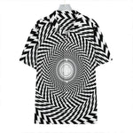Spiral Illusory Motion Print Hawaiian Shirt