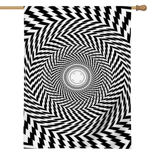Spiral Illusory Motion Print House Flag