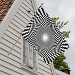 Spiral Illusory Motion Print House Flag