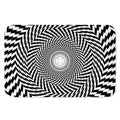 Spiral Illusory Motion Print Indoor Door Mat