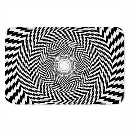 Spiral Illusory Motion Print Indoor Door Mat