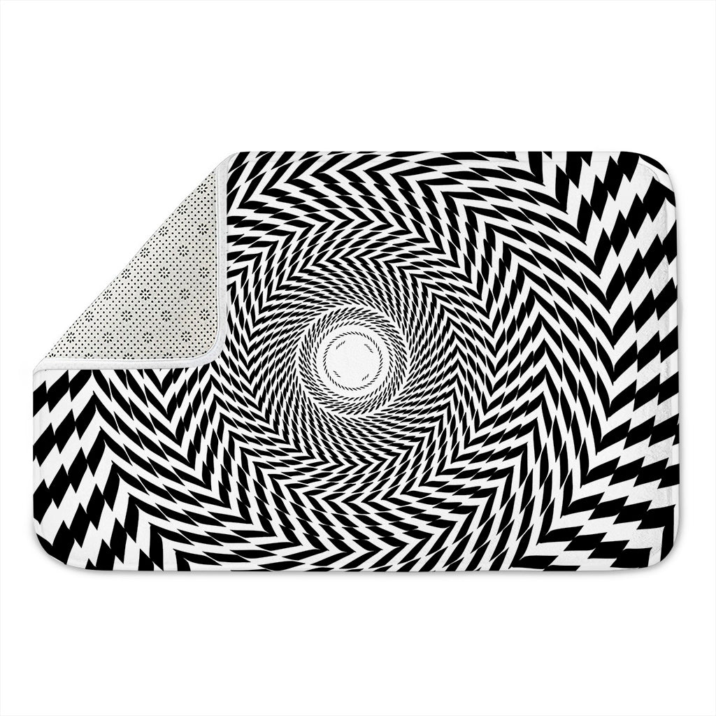 Spiral Illusory Motion Print Indoor Door Mat