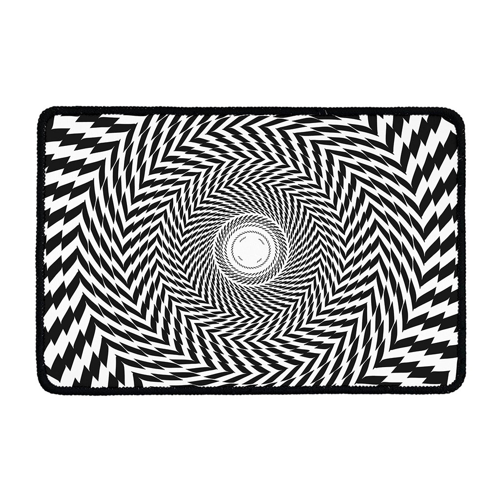 Spiral Illusory Motion Print Kitchen Mat