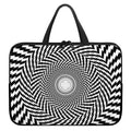 Spiral Illusory Motion Print Laptop Sleeve With Handle