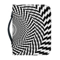 Spiral Illusory Motion Print Leather Bible Cover
