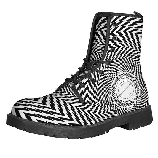 Spiral Illusory Motion Print Backpack