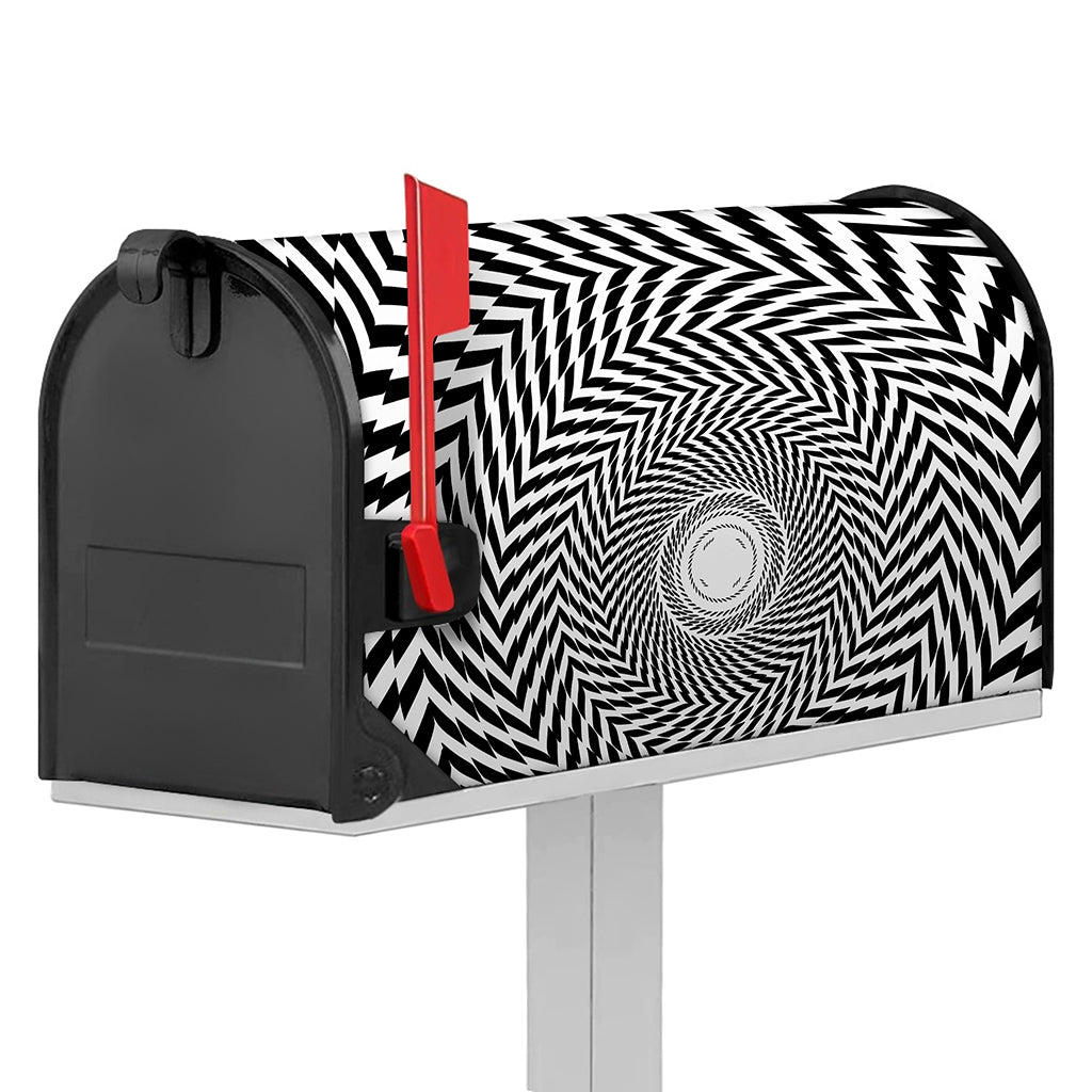 Spiral Illusory Motion Print Mailbox Cover