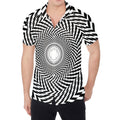 Spiral Illusory Motion Print Men's Shirt