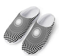 Spiral Illusory Motion Print Mesh Casual Shoes