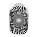 Spiral Illusory Motion Print Mesh Laundry Hamper