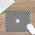 Spiral Illusory Motion Print Mouse Pad