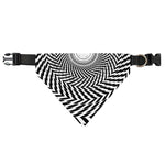 Spiral Illusory Motion Print Over The Collar Dog Bandana