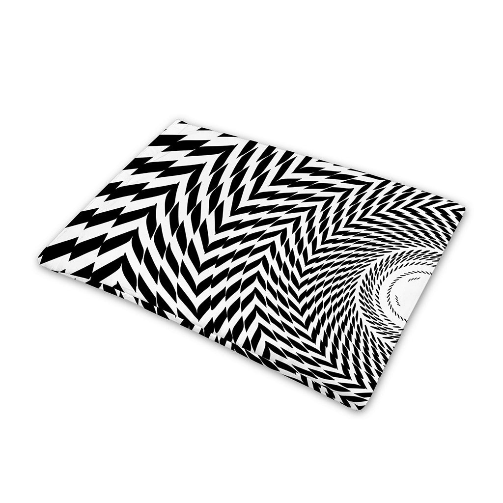 Spiral Illusory Motion Print Pet Cooling Mat Cover