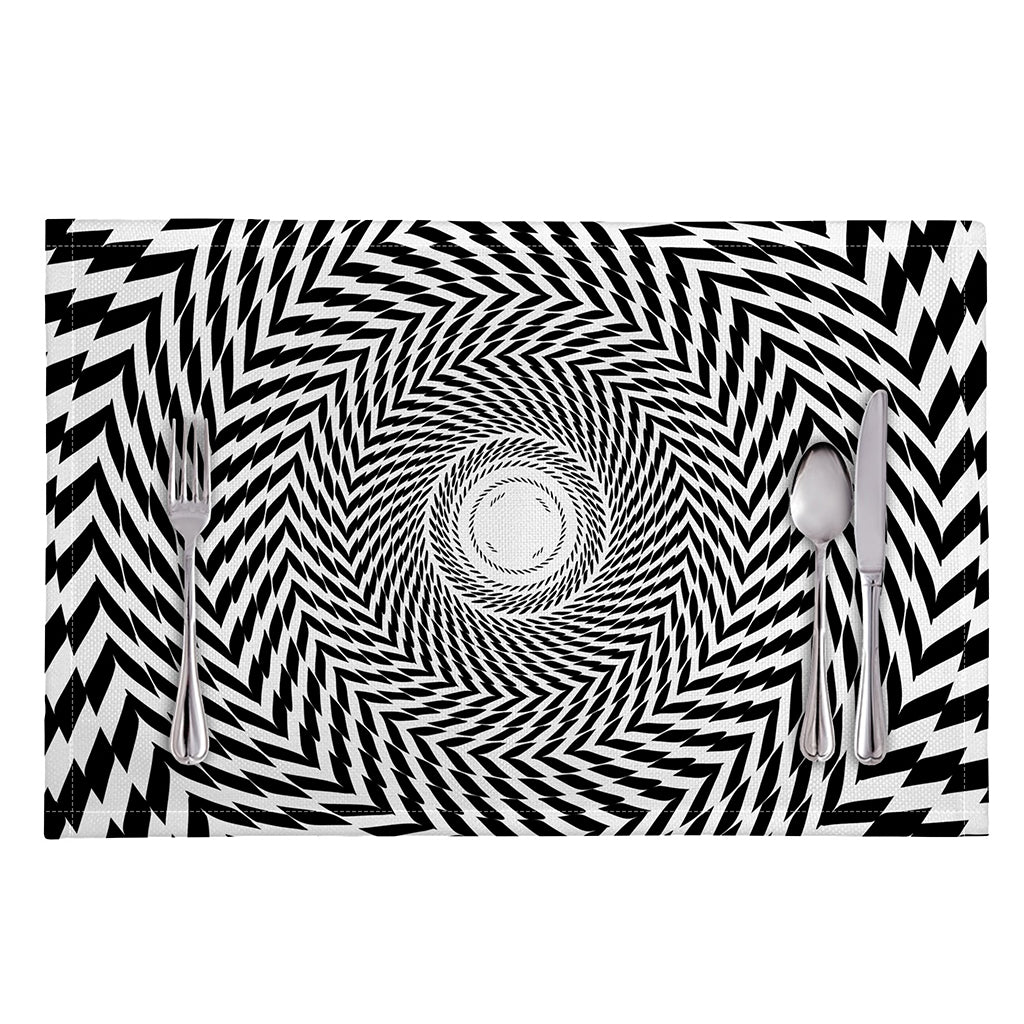 Spiral Illusory Motion Print Placemat