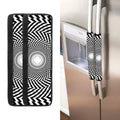 Spiral Illusory Motion Print Refrigerator Handle Covers