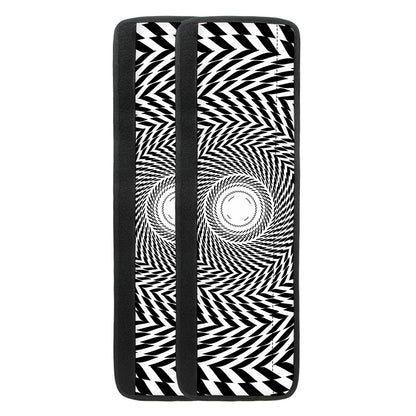Spiral Illusory Motion Print Refrigerator Handle Covers