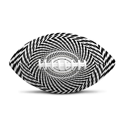 Spiral Illusory Motion Print Rugby Ball