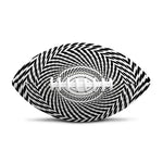Spiral Illusory Motion Print Rugby Ball