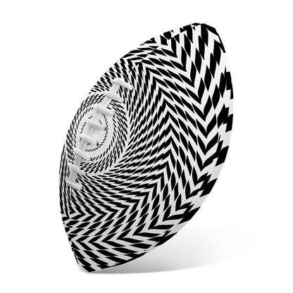 Spiral Illusory Motion Print Rugby Ball