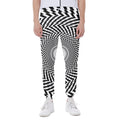 Spiral Illusory Motion Print Joggers