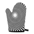 Spiral Illusory Motion Print Single Oven Mitt