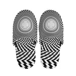 Spiral Illusory Motion Print Slippers