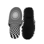 Spiral Illusory Motion Print Slippers