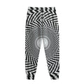 Spiral Illusory Motion Print Sweatpants
