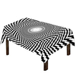 Spiral Illusory Motion Print Tablecloth