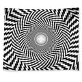 Spiral Illusory Motion Print Tapestry