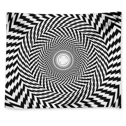 Spiral Illusory Motion Print Tapestry