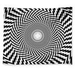 Spiral Illusory Motion Print Tapestry