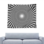 Spiral Illusory Motion Print Tapestry