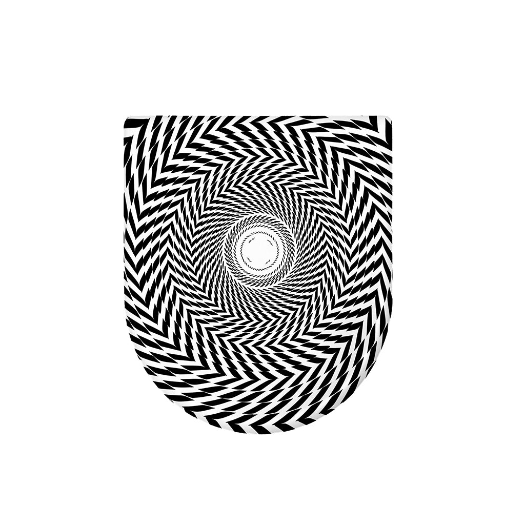 Spiral Illusory Motion Print Toilet Lid Cover
