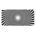 Spiral Illusory Motion Print Towel