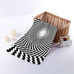 Spiral Illusory Motion Print Towel