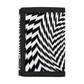 Spiral Illusory Motion Print Trifold Wallet