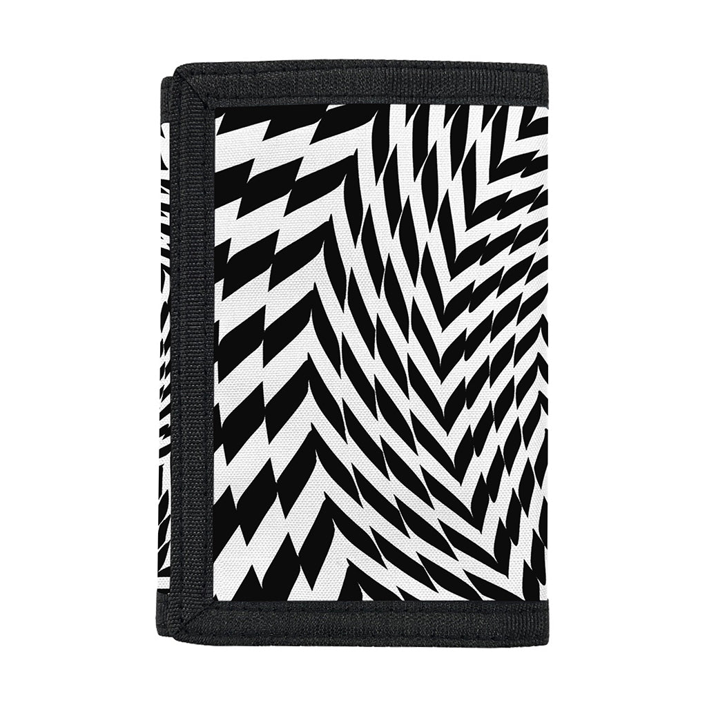 Spiral Illusory Motion Print Trifold Wallet