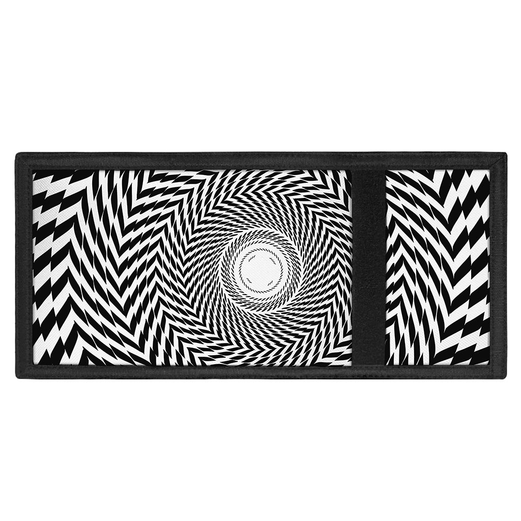 Spiral Illusory Motion Print Trifold Wallet